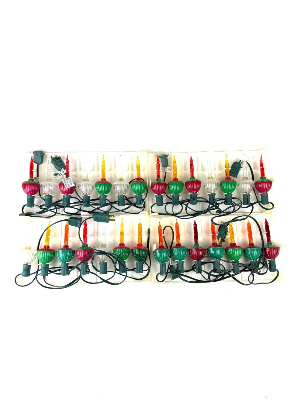 28 Traditional Bubble Holiday Lights - Red/Green/White